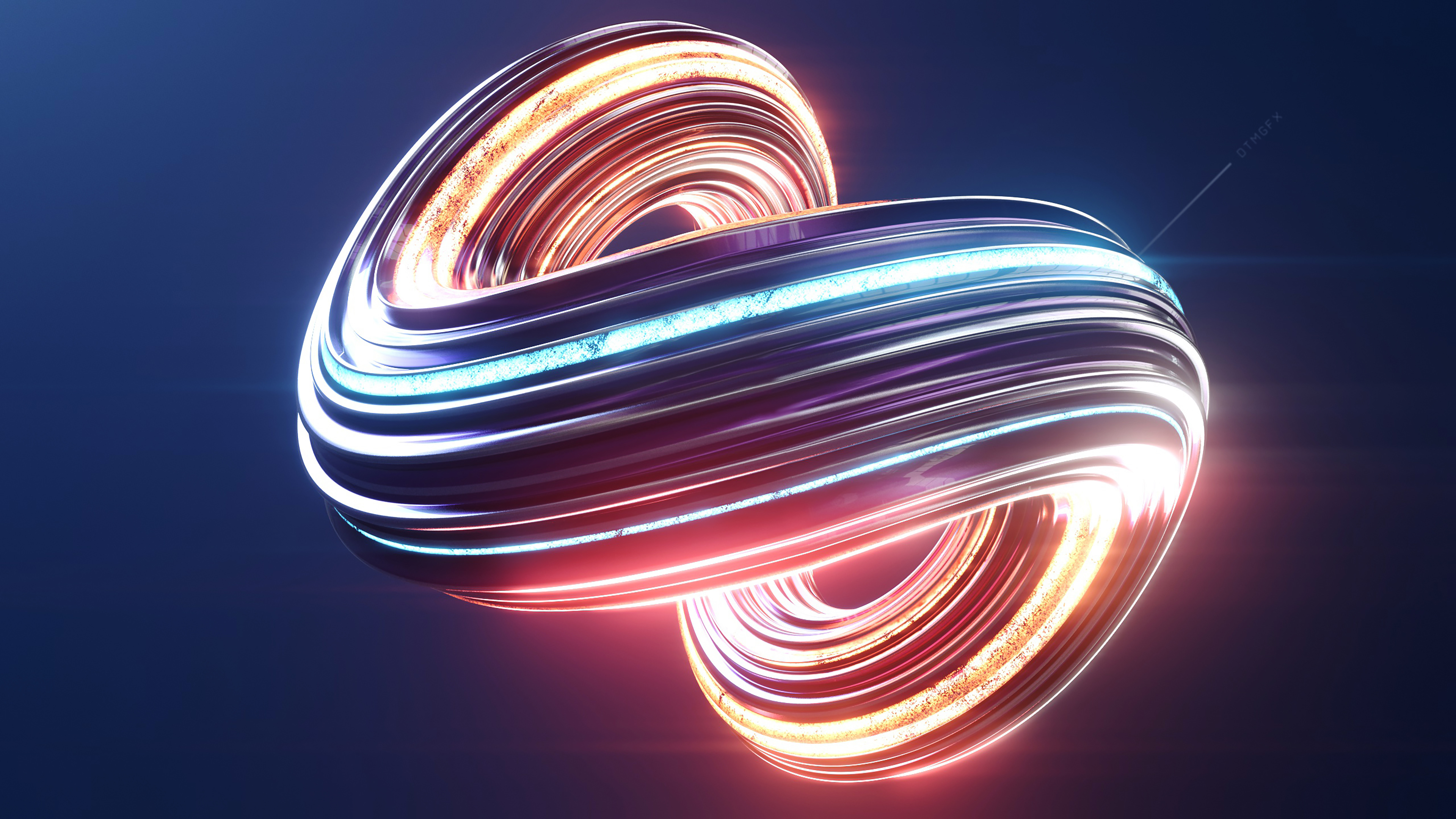 Wirbel, 3D, Render, CGI, Farbenfroh, Leuchtend