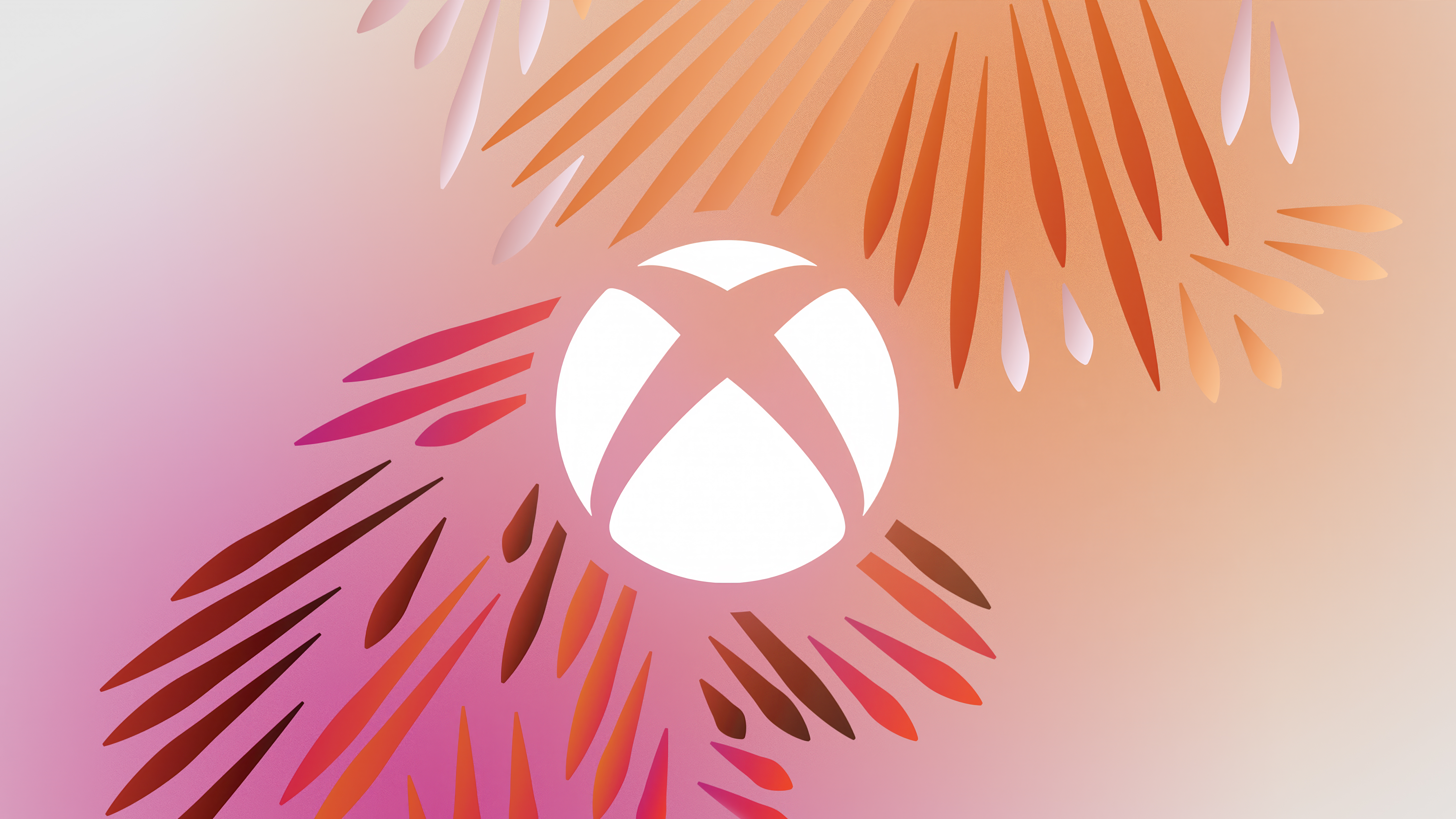 Xbox-Logo, Künstlerisch, 5K, Farbverlauf-Hintergrund